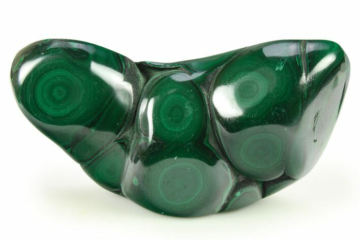 Banded Polished Malachite Specimen - DR Congo #273912